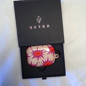 BURGA Pink and Purple Earbud Headphones
